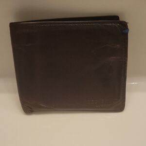 Ted Baker Dark Brown Leather Wallet